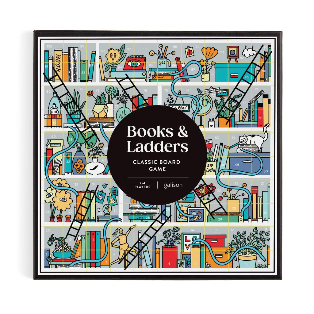 Twig and Feather Books and Ladders game by  Galison