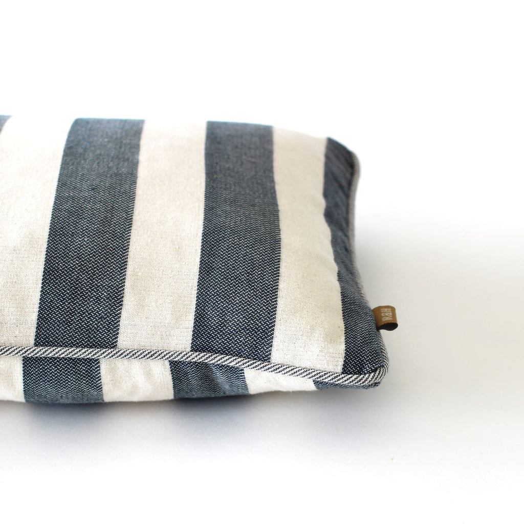 Bold Stripe – Breakfast Cushion – Dark Slate – 30cm x 60cm