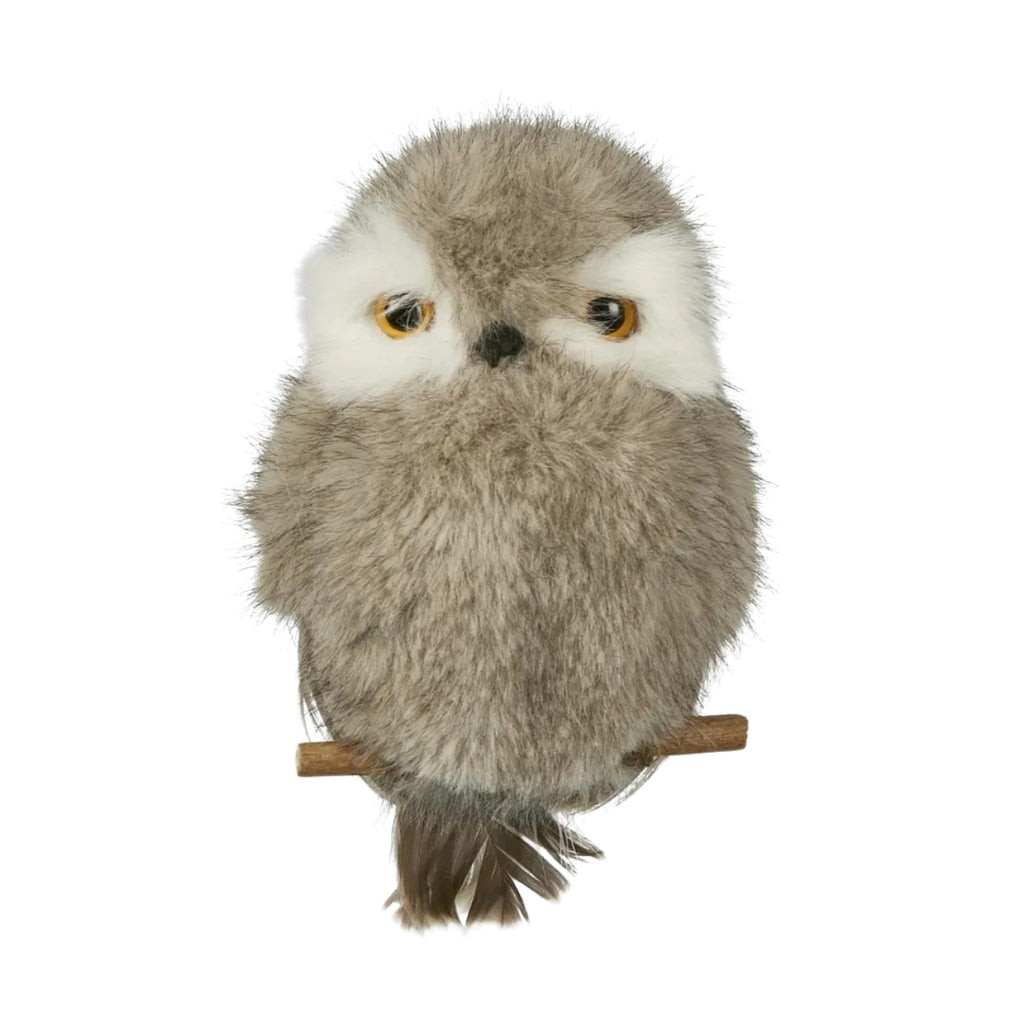 Twig and Feather fluffit owl hanging decoration