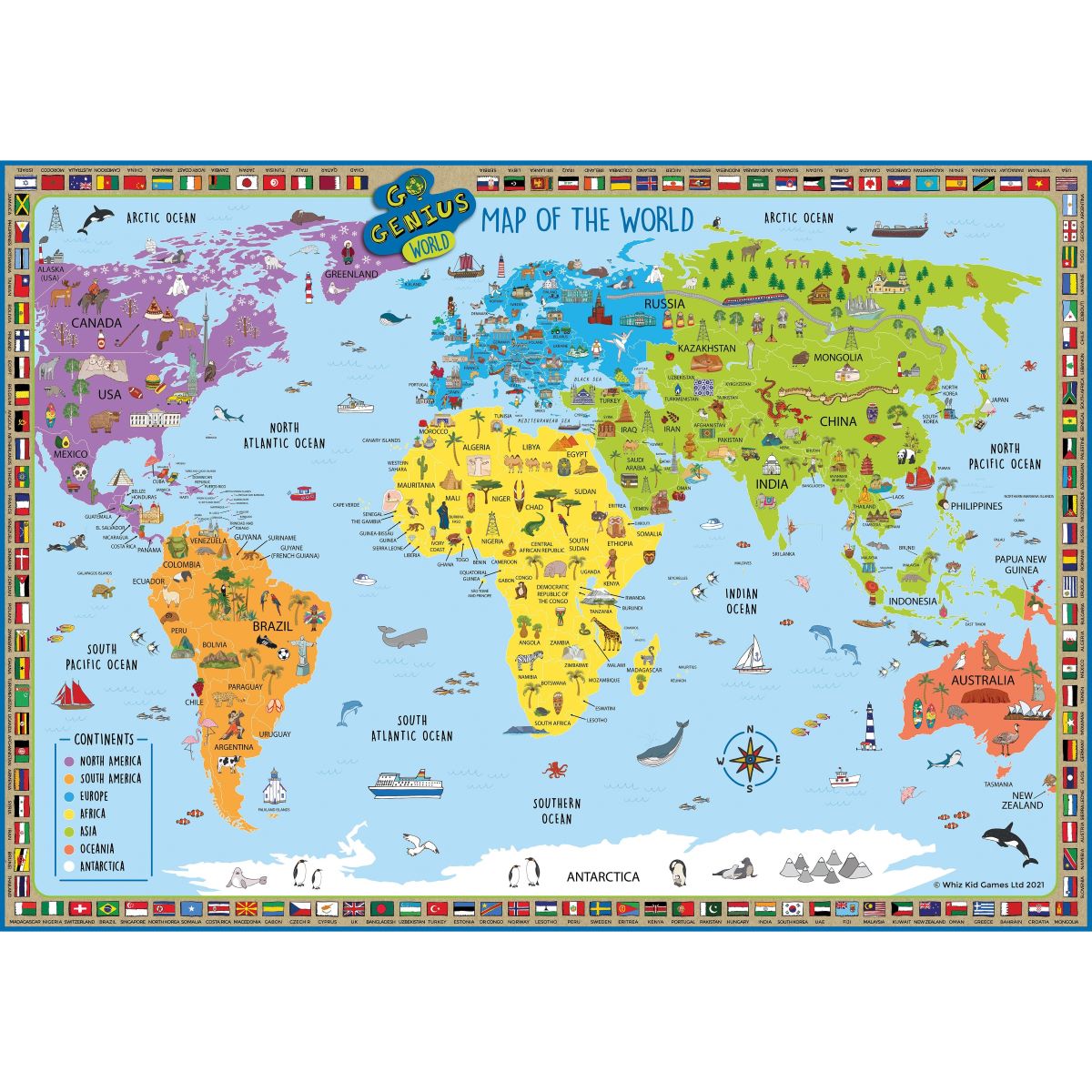 Jigsaw Puzzle – Go Genius World – Giant 100 Piece - Twig and Feather ...