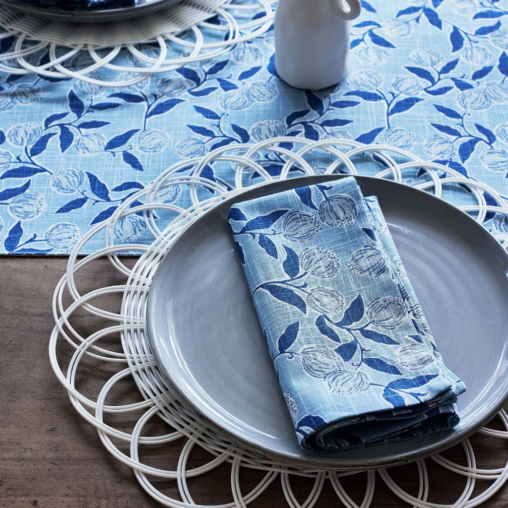 Layla – Table Runner – Blue – 35cm x 140cm