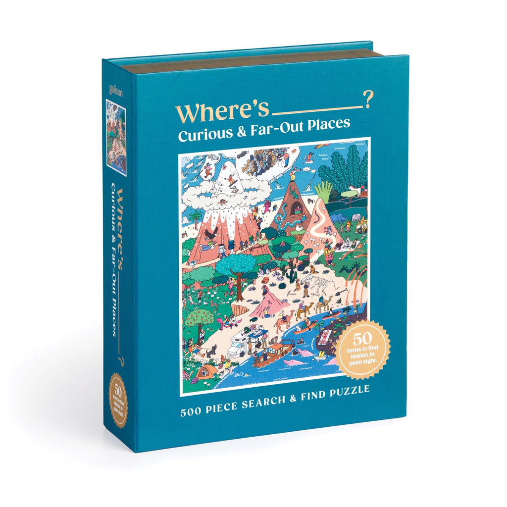 Twig and Feather Jigsaw Puzzle Where's__? Curious and Far-Out Places 500 piece