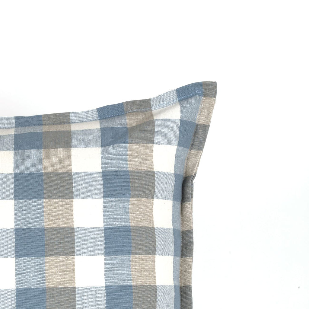 Double Check – Cushion – Blue Haze – 50cm x 50cm