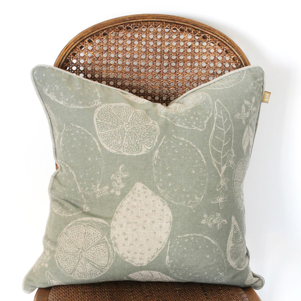 Lemon Marmalade – Cushion – Sage – 45cm x 45cm