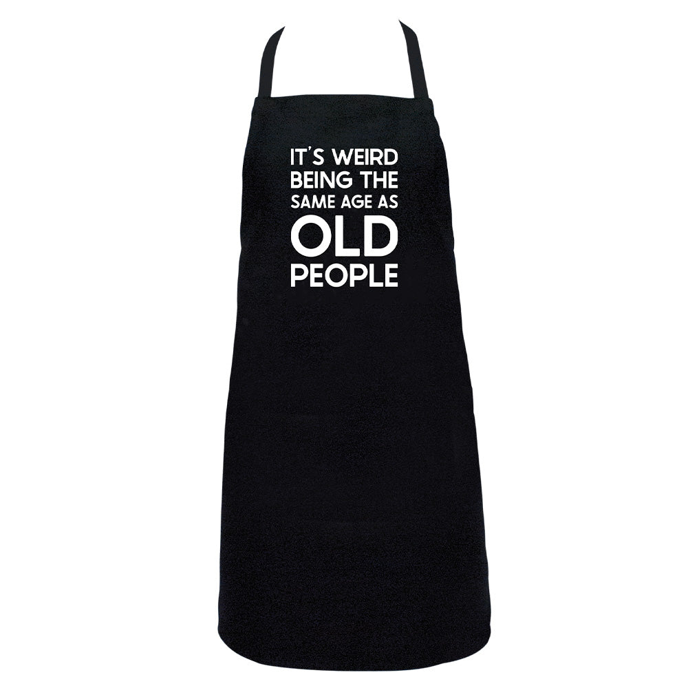 Twig and Feather apron - It's weird being the same age as old people - by Annabel Trends