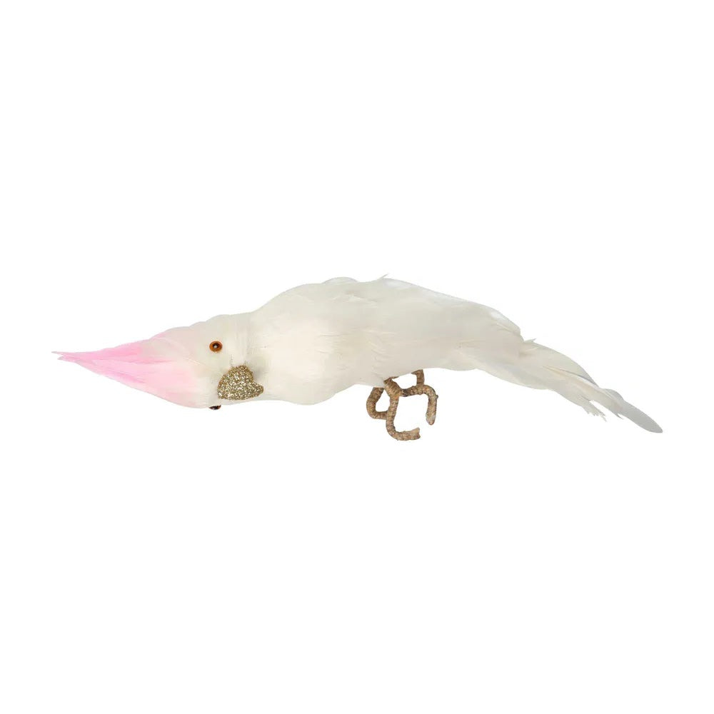 Pinky Cockatoo with Feathers - Hanging Decoration