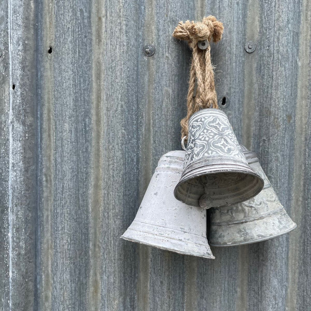 Twig and Feather hanging metal bells 3