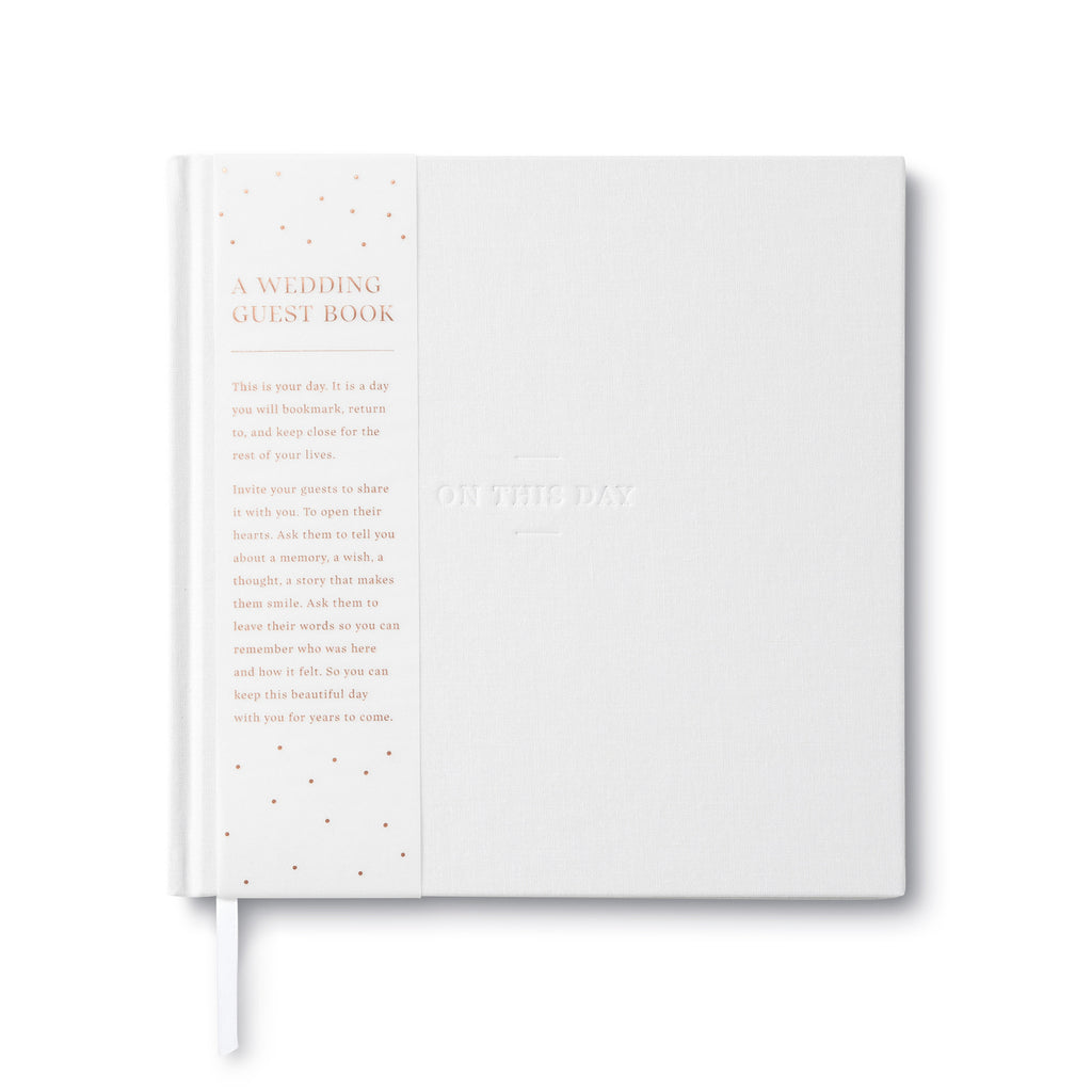 Twig and Feather wedding guest book - on this day