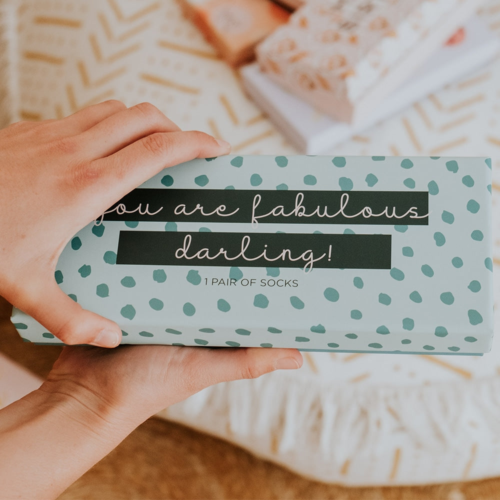 Boxed Socks – You are Fabulous Darling – 1 Pair