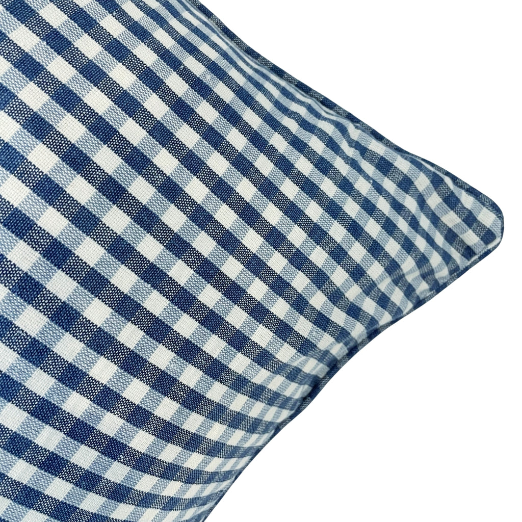 Gingham - Cushion – Blue - 50cm x 50cm