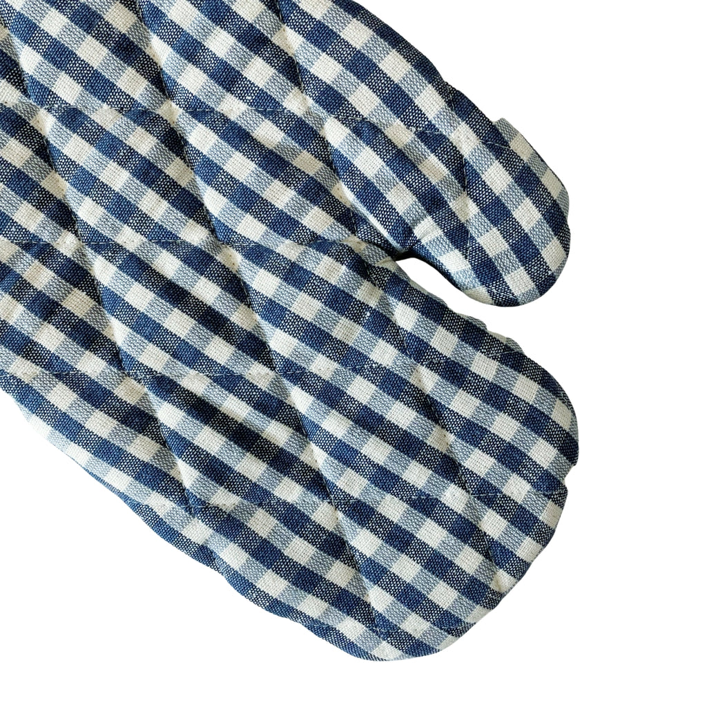 Gingham - Single Oven Glove – Blue